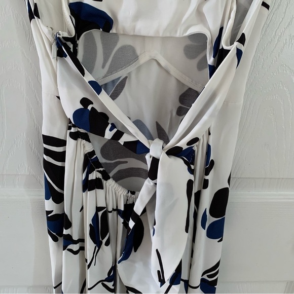 Jason Wu Grey Floral Tank Midi Dress with Open Back Sleeveless EUC Size - 2 - Picture 7 of 9